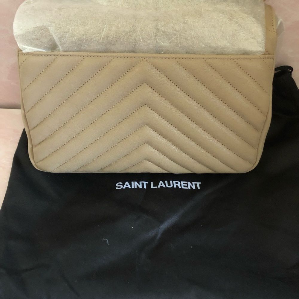 BRAND NEW SAINT LAURENT MEDIUM COLLEGE IN DARK BEIGE - Picture 2 of 3